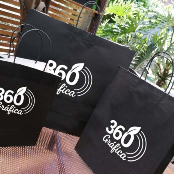 Bolsas de papel personalizadas / Negro
